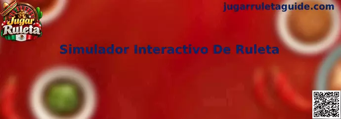 Representación visual de un simulador interactivo de ruleta con mesa virtual y números
