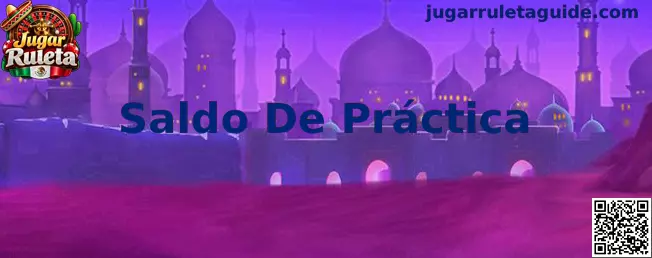 Saldo de práctica para administrar fichas virtuales durante una simulación de ruleta