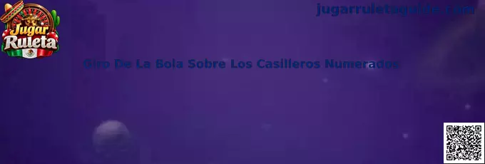 Representación del giro de una bola sobre los casilleros numerados de una ruleta virtual
